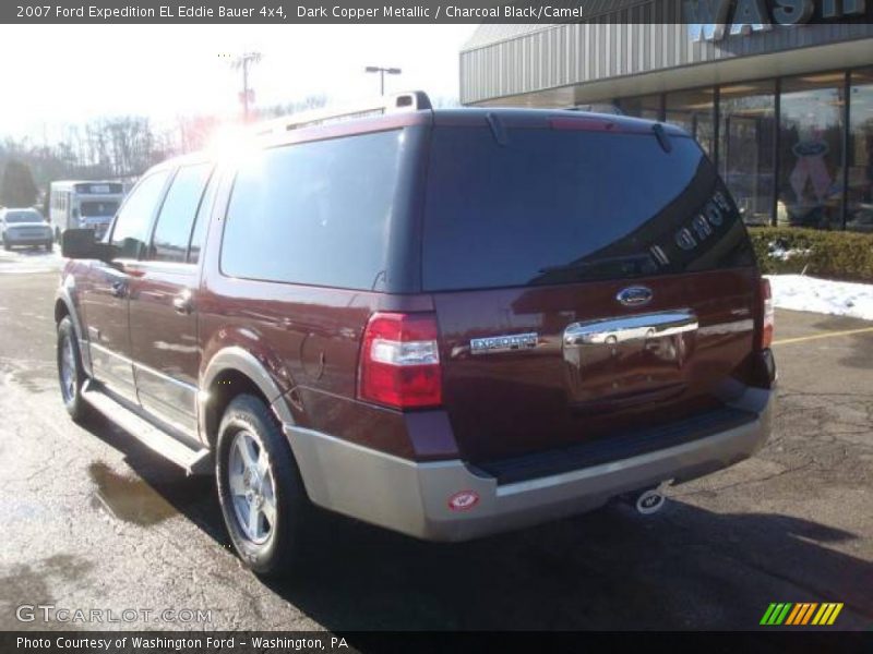 Dark Copper Metallic / Charcoal Black/Camel 2007 Ford Expedition EL Eddie Bauer 4x4