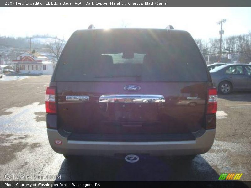 Dark Copper Metallic / Charcoal Black/Camel 2007 Ford Expedition EL Eddie Bauer 4x4