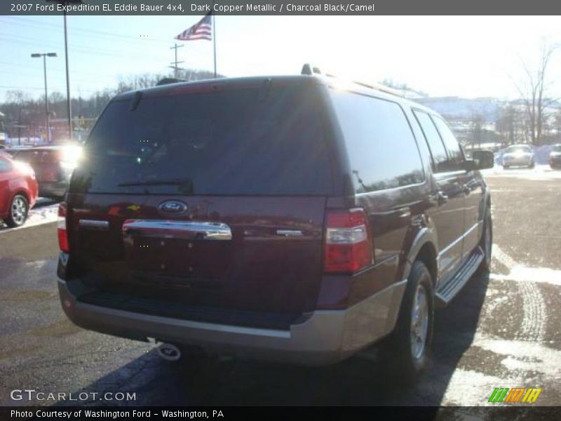 Dark Copper Metallic / Charcoal Black/Camel 2007 Ford Expedition EL Eddie Bauer 4x4