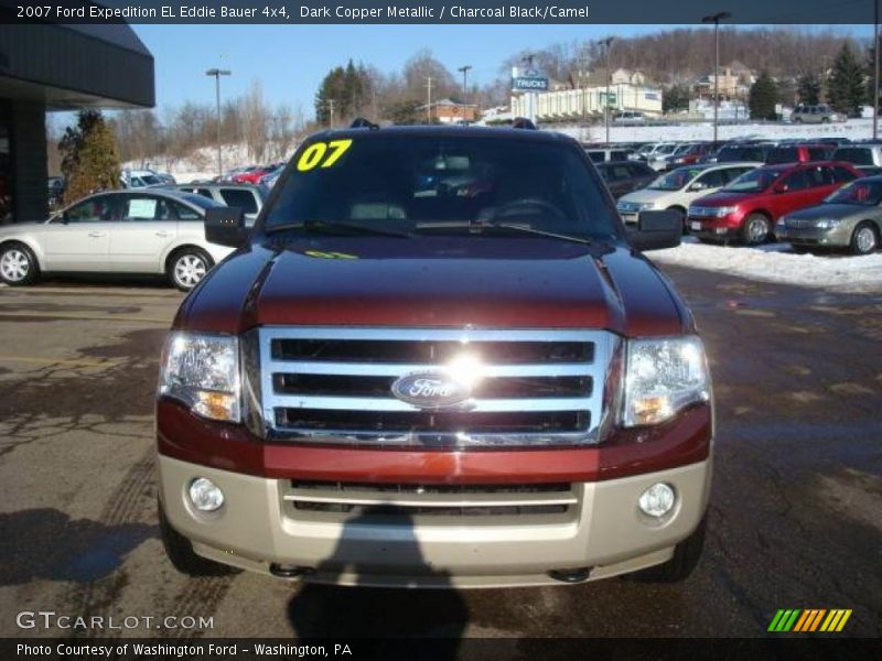 Dark Copper Metallic / Charcoal Black/Camel 2007 Ford Expedition EL Eddie Bauer 4x4