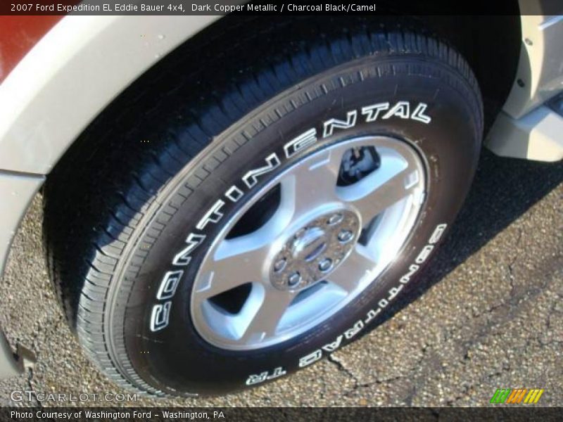 Dark Copper Metallic / Charcoal Black/Camel 2007 Ford Expedition EL Eddie Bauer 4x4