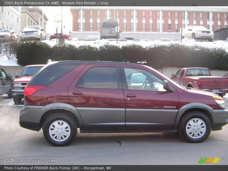 Medium Red Metallic / Gray 2003 Buick Rendezvous CX AWD