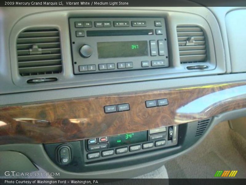 Vibrant White / Medium Light Stone 2009 Mercury Grand Marquis LS