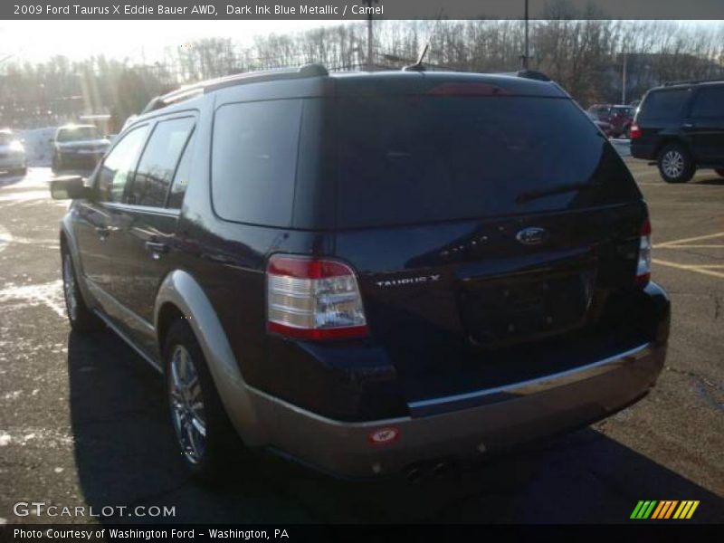 Dark Ink Blue Metallic / Camel 2009 Ford Taurus X Eddie Bauer AWD
