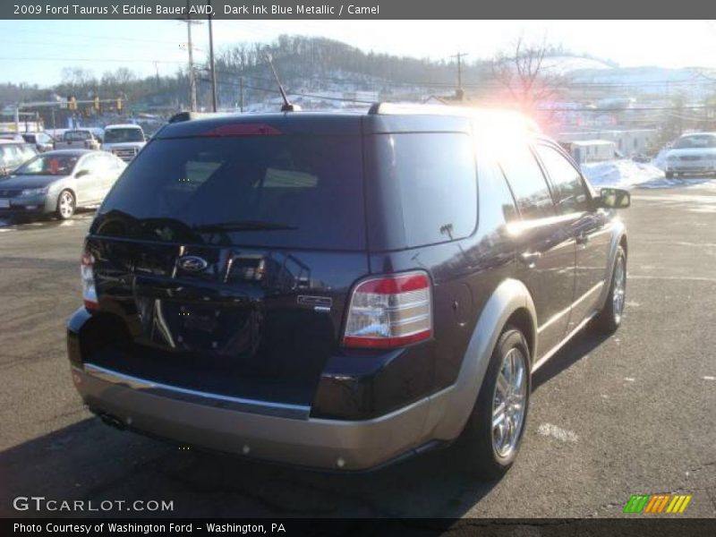 Dark Ink Blue Metallic / Camel 2009 Ford Taurus X Eddie Bauer AWD