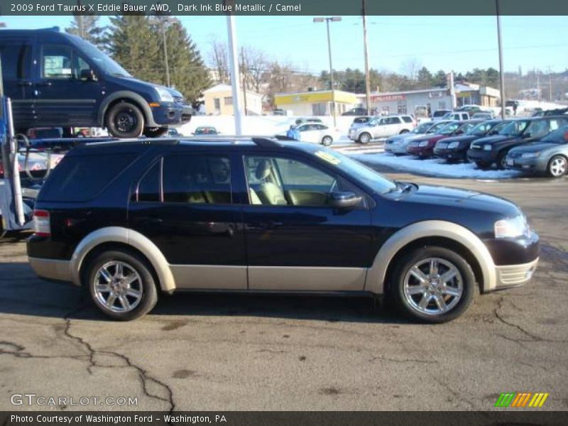 Dark Ink Blue Metallic / Camel 2009 Ford Taurus X Eddie Bauer AWD