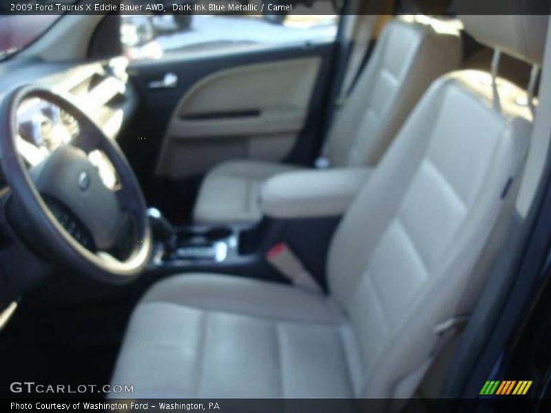 Dark Ink Blue Metallic / Camel 2009 Ford Taurus X Eddie Bauer AWD
