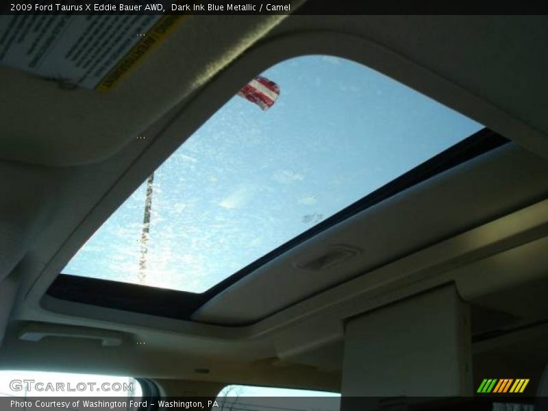 Dark Ink Blue Metallic / Camel 2009 Ford Taurus X Eddie Bauer AWD