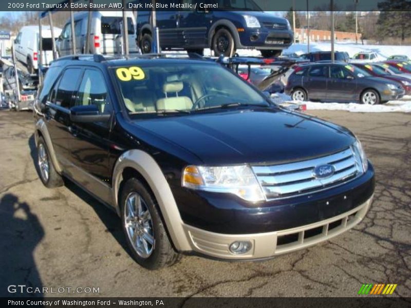 Dark Ink Blue Metallic / Camel 2009 Ford Taurus X Eddie Bauer AWD
