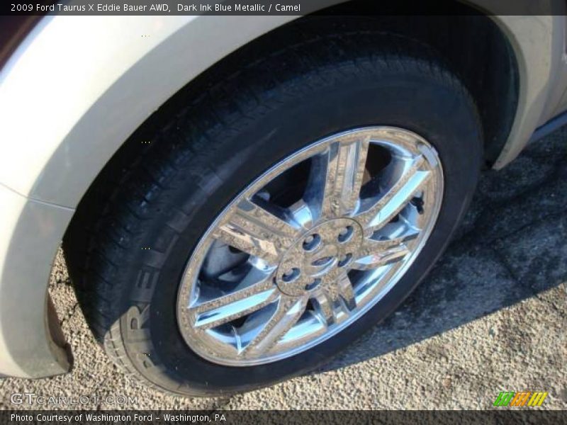 Dark Ink Blue Metallic / Camel 2009 Ford Taurus X Eddie Bauer AWD