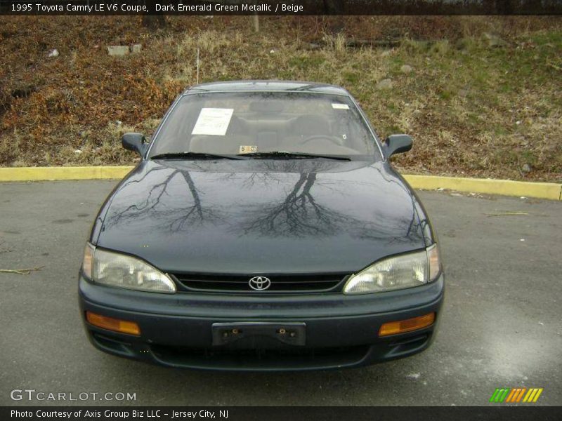 Dark Emerald Green Metallic / Beige 1995 Toyota Camry LE V6 Coupe