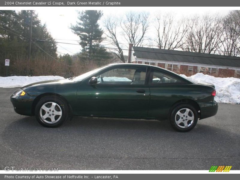 Dark Green Metallic / Graphite 2004 Chevrolet Cavalier LS Coupe