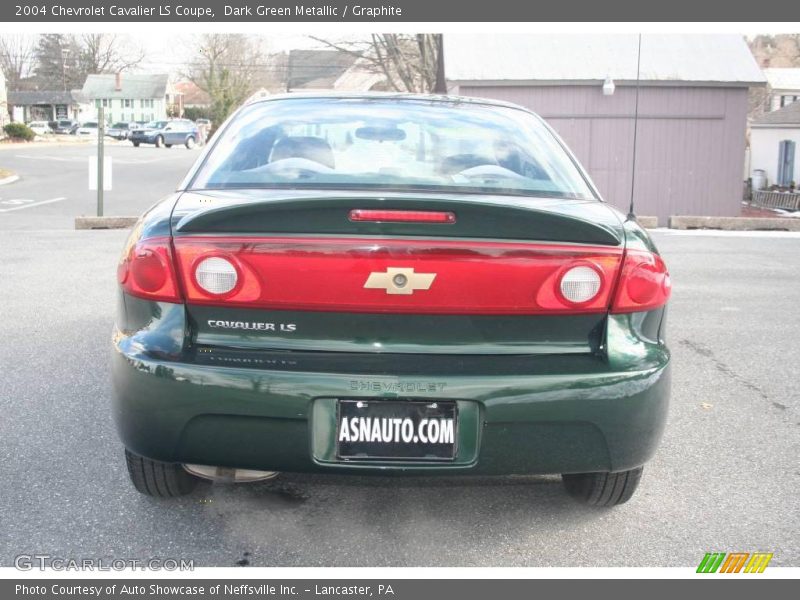 Dark Green Metallic / Graphite 2004 Chevrolet Cavalier LS Coupe