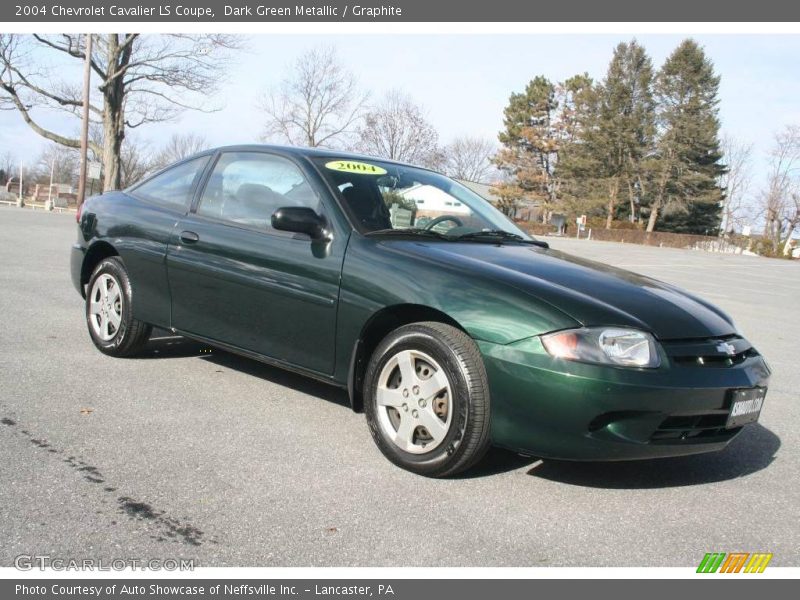 Dark Green Metallic / Graphite 2004 Chevrolet Cavalier LS Coupe