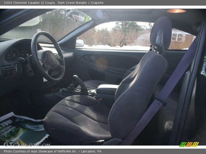 Dark Green Metallic / Graphite 2004 Chevrolet Cavalier LS Coupe