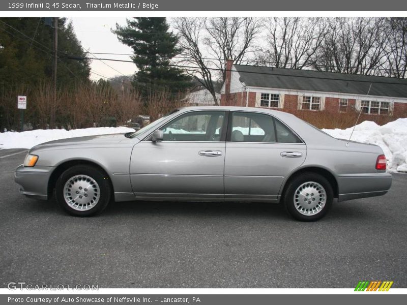 Titanium Metallic / Beige 1999 Infiniti Q 45 Sedan