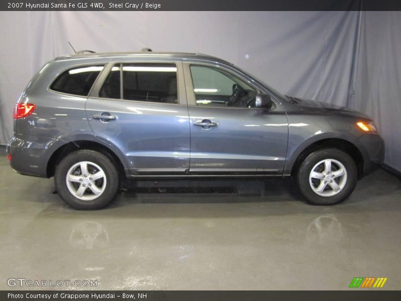 Steel Gray / Beige 2007 Hyundai Santa Fe GLS 4WD