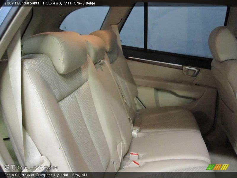 Steel Gray / Beige 2007 Hyundai Santa Fe GLS 4WD