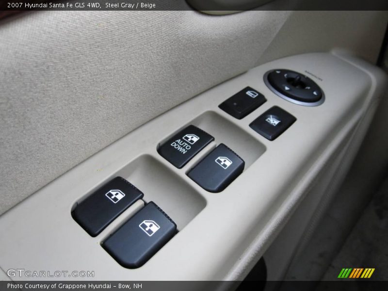 Steel Gray / Beige 2007 Hyundai Santa Fe GLS 4WD