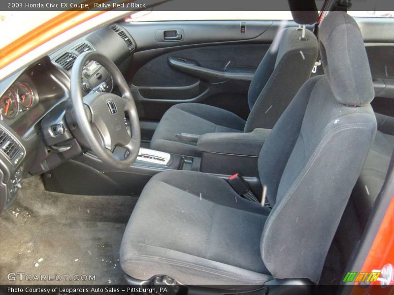 Rallye Red / Black 2003 Honda Civic EX Coupe