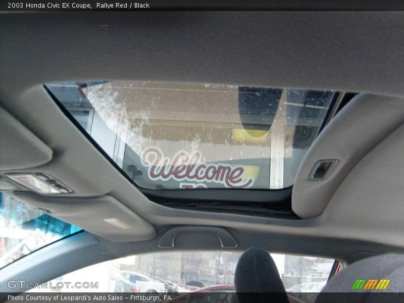 Rallye Red / Black 2003 Honda Civic EX Coupe
