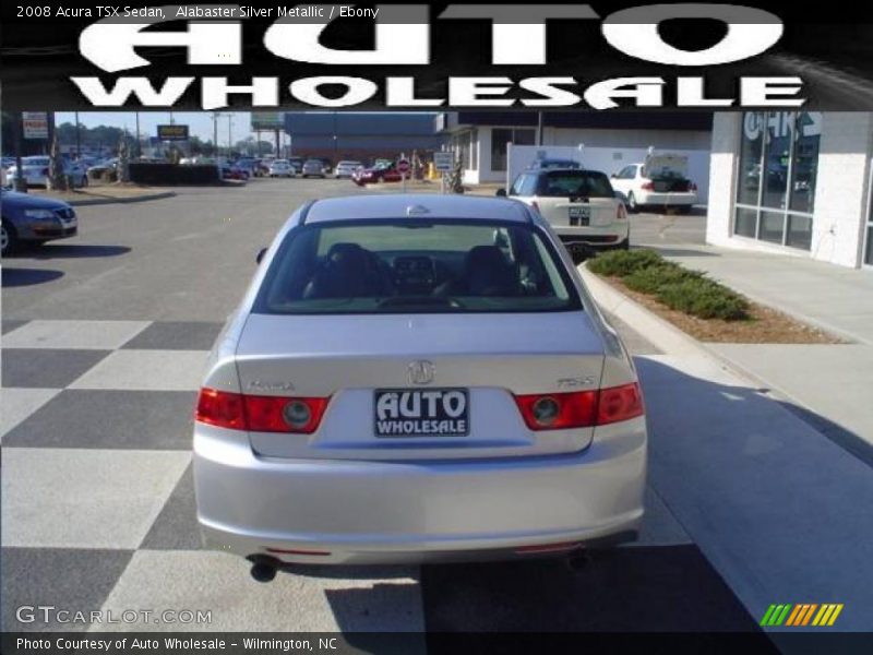 Alabaster Silver Metallic / Ebony 2008 Acura TSX Sedan