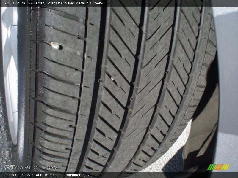 Alabaster Silver Metallic / Ebony 2008 Acura TSX Sedan