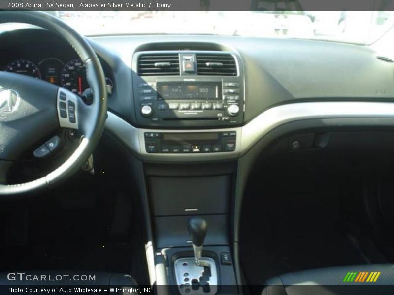 Alabaster Silver Metallic / Ebony 2008 Acura TSX Sedan