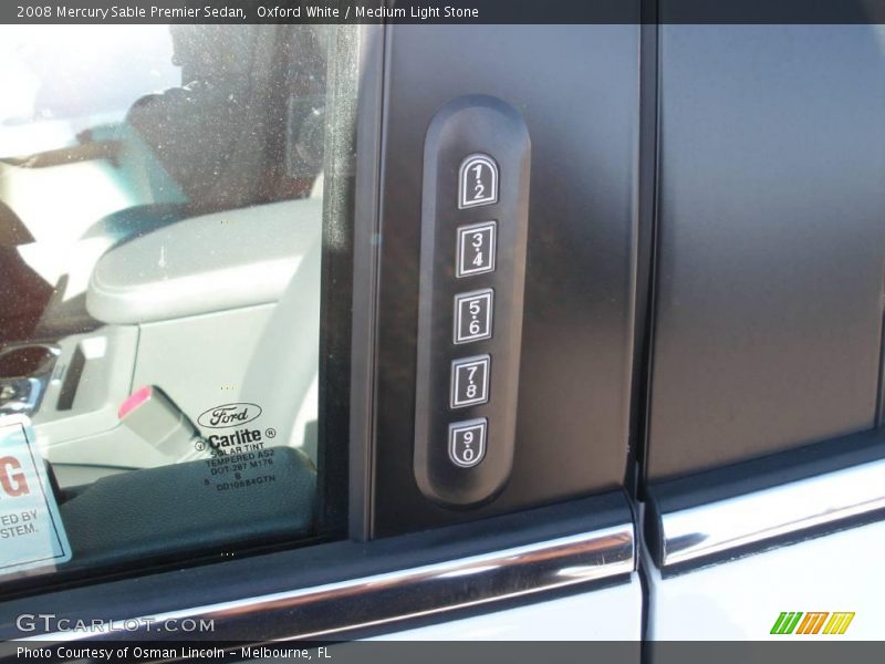 Oxford White / Medium Light Stone 2008 Mercury Sable Premier Sedan