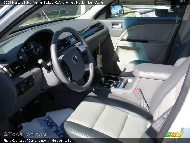 Oxford White / Medium Light Stone 2008 Mercury Sable Premier Sedan