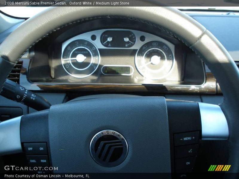 Oxford White / Medium Light Stone 2008 Mercury Sable Premier Sedan