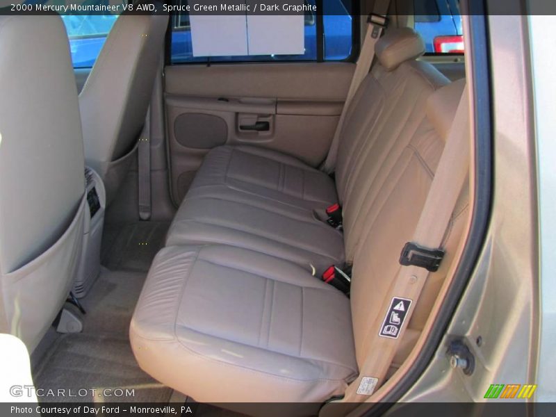 Spruce Green Metallic / Dark Graphite 2000 Mercury Mountaineer V8 AWD