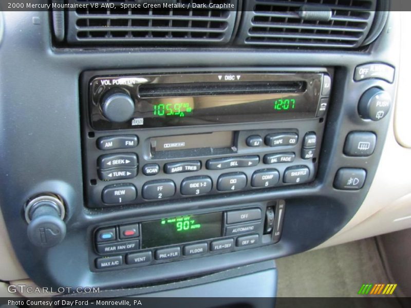 Spruce Green Metallic / Dark Graphite 2000 Mercury Mountaineer V8 AWD