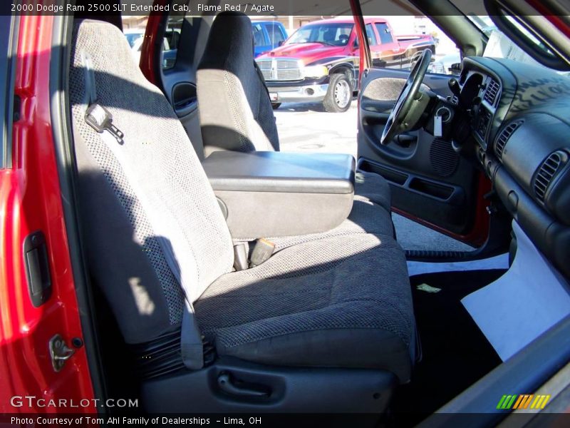 Flame Red / Agate 2000 Dodge Ram 2500 SLT Extended Cab