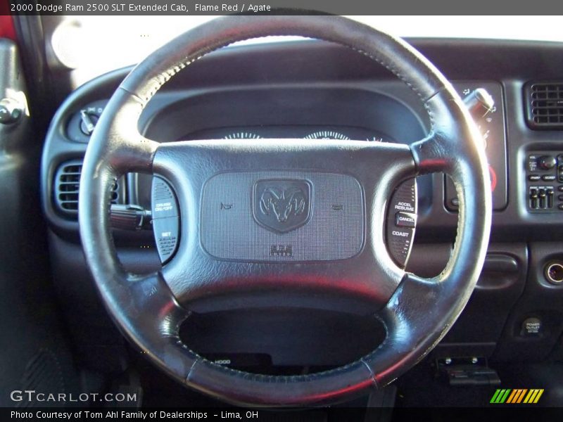 Flame Red / Agate 2000 Dodge Ram 2500 SLT Extended Cab