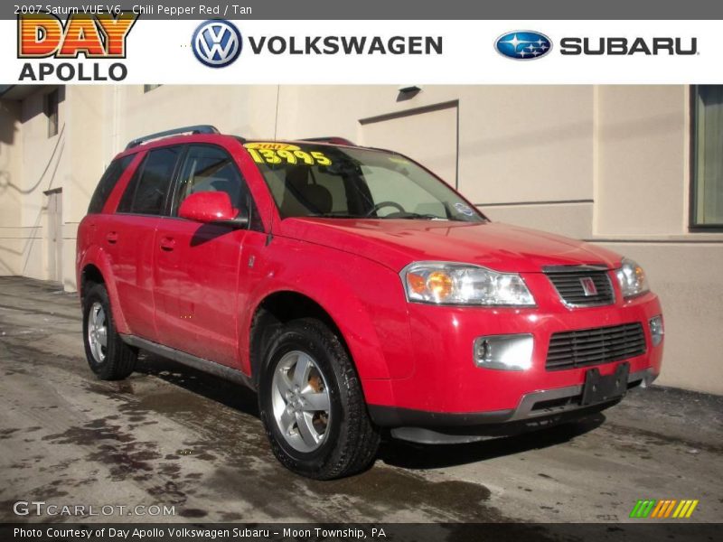 Chili Pepper Red / Tan 2007 Saturn VUE V6