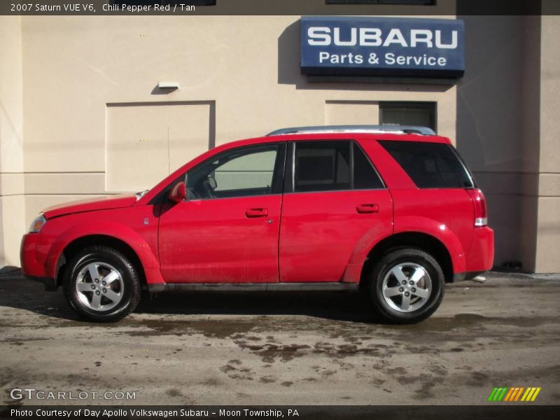Chili Pepper Red / Tan 2007 Saturn VUE V6