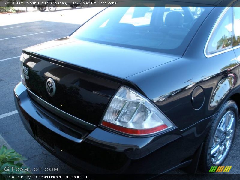Black / Medium Light Stone 2008 Mercury Sable Premier Sedan