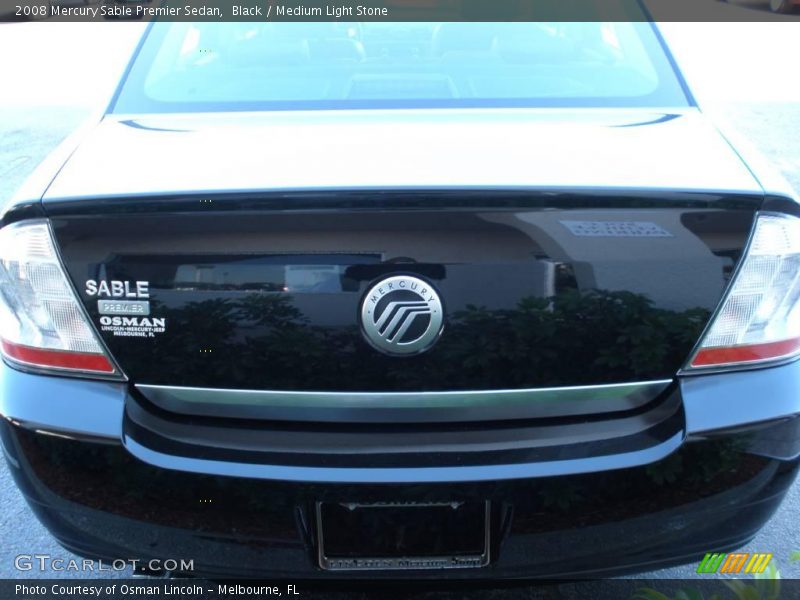 Black / Medium Light Stone 2008 Mercury Sable Premier Sedan