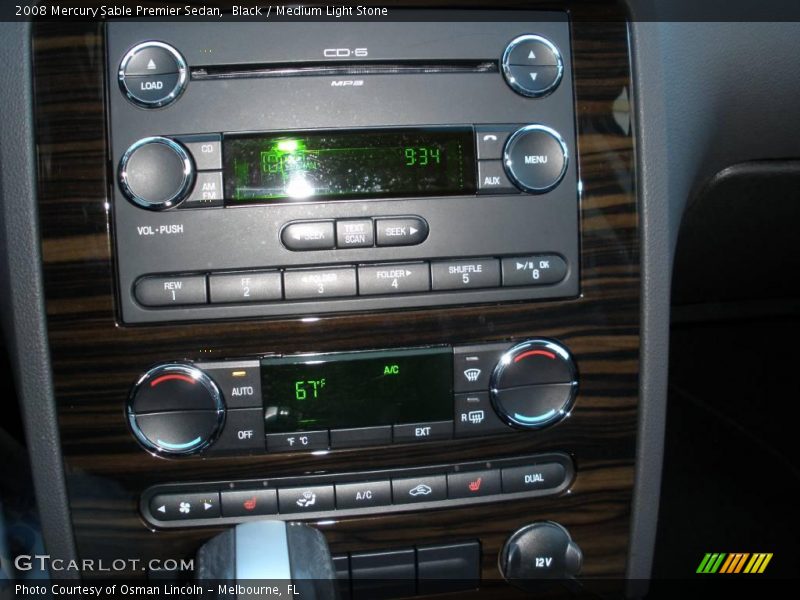 Black / Medium Light Stone 2008 Mercury Sable Premier Sedan