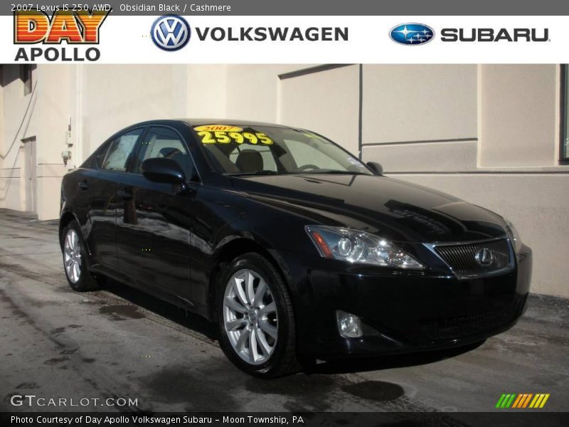 Obsidian Black / Cashmere 2007 Lexus IS 250 AWD
