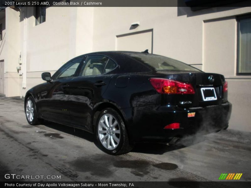 Obsidian Black / Cashmere 2007 Lexus IS 250 AWD