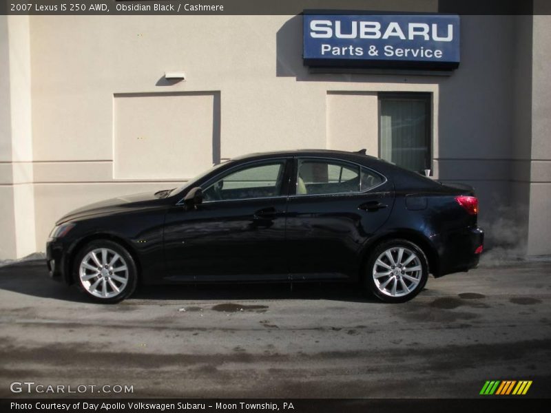 Obsidian Black / Cashmere 2007 Lexus IS 250 AWD