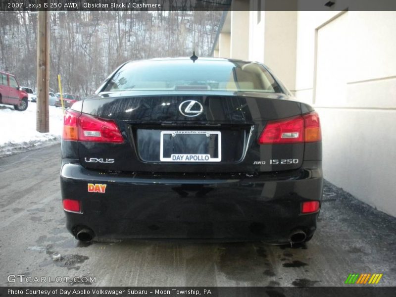 Obsidian Black / Cashmere 2007 Lexus IS 250 AWD
