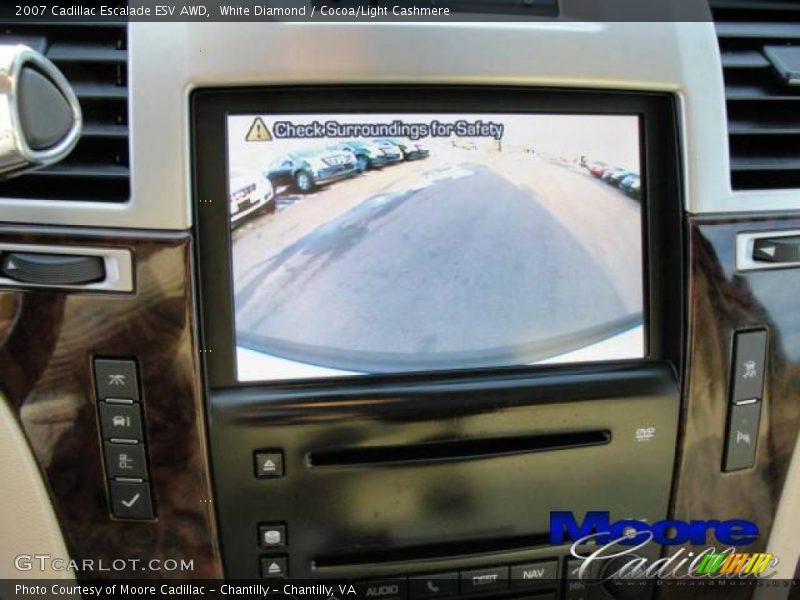 White Diamond / Cocoa/Light Cashmere 2007 Cadillac Escalade ESV AWD