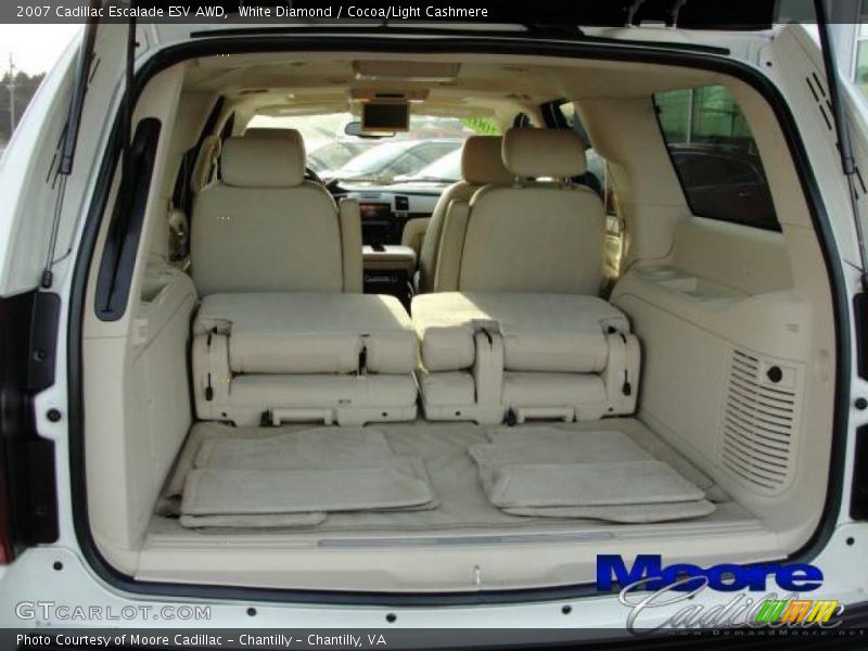 White Diamond / Cocoa/Light Cashmere 2007 Cadillac Escalade ESV AWD
