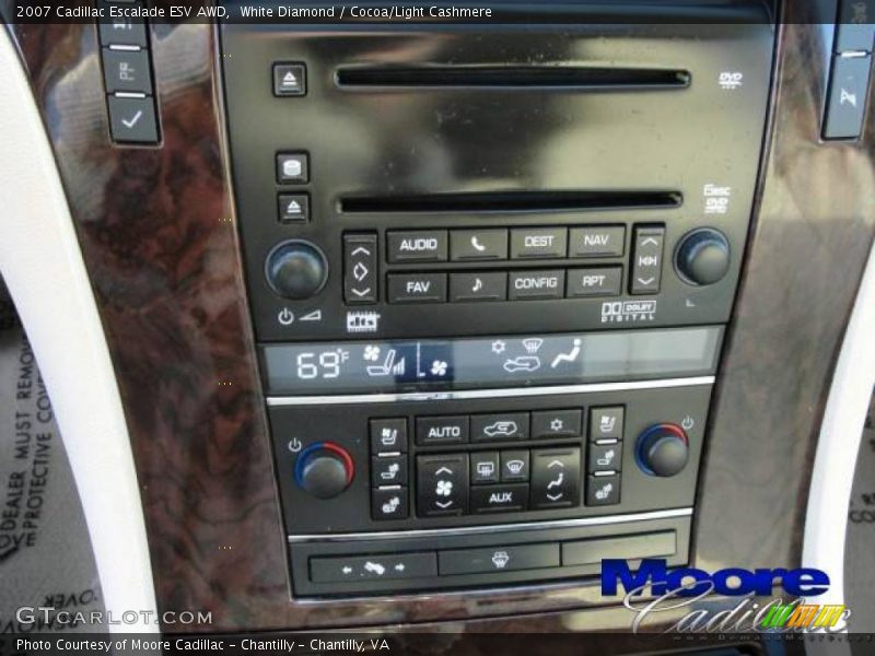 White Diamond / Cocoa/Light Cashmere 2007 Cadillac Escalade ESV AWD
