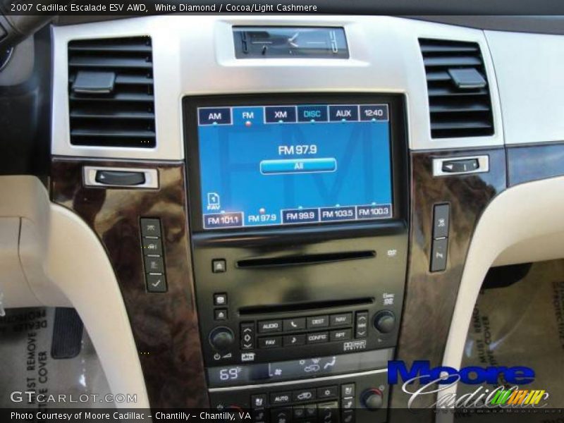 White Diamond / Cocoa/Light Cashmere 2007 Cadillac Escalade ESV AWD