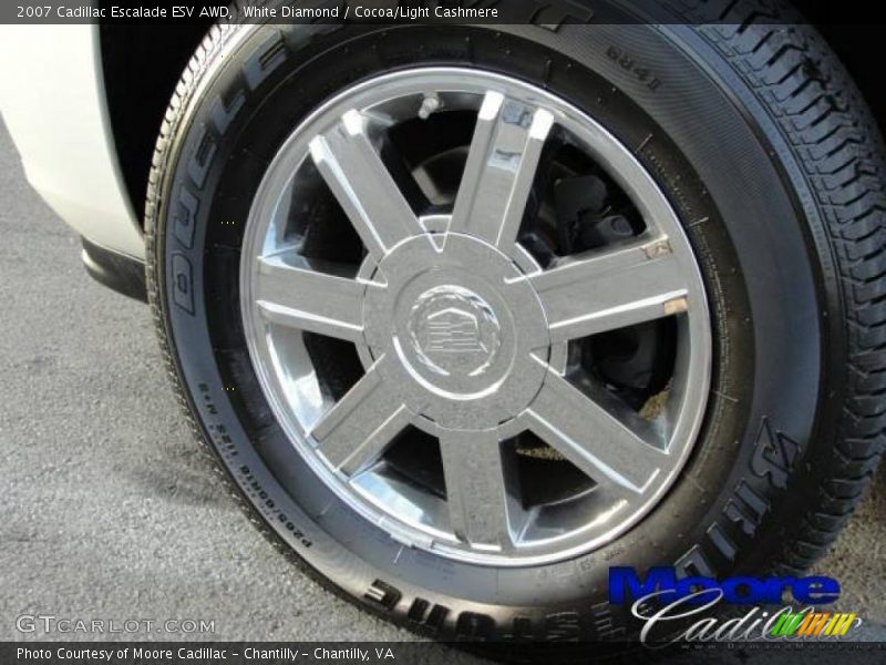 White Diamond / Cocoa/Light Cashmere 2007 Cadillac Escalade ESV AWD
