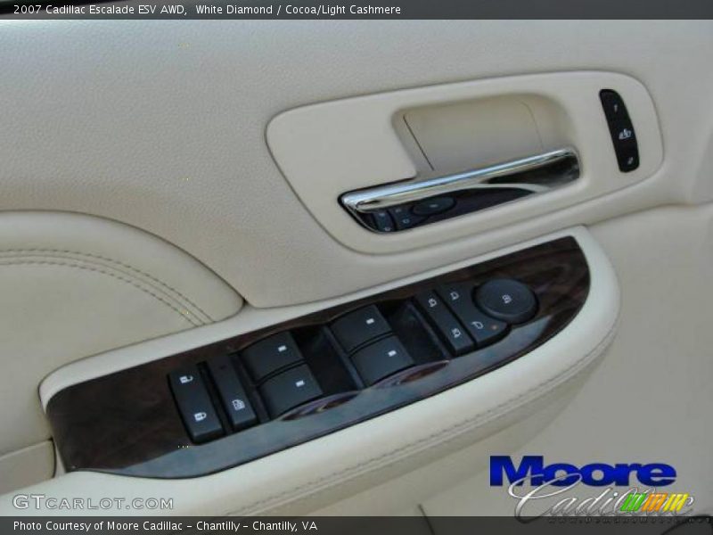 White Diamond / Cocoa/Light Cashmere 2007 Cadillac Escalade ESV AWD